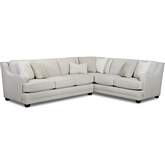 Sectional Sofa in Hogan Cotton Off White Fabric